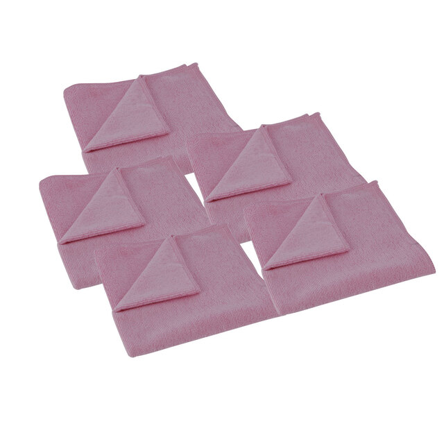 Mikrofiberkluter Universal 5pk 40 x 40cm Rosa 