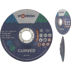Kappeskive CURVED 125 x 2,1 x 22,23mm