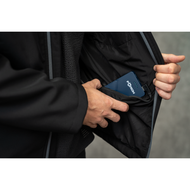 Varmejakke "Förch" m/powerbank 