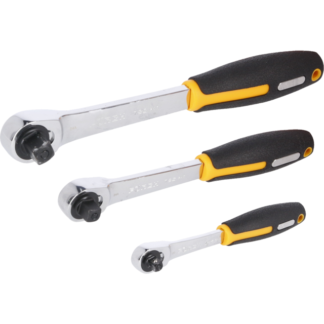 Skrallesett 1/4"-3/8"-1/2" Supersmal 72 tenner 