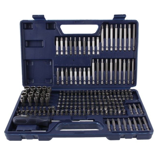 1/4" Bitssett, 208 deler ECO 