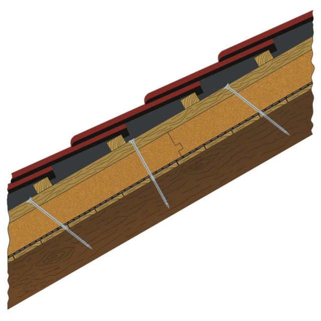 Trekonstruksjonsskrue Senk TX Fiberkutt, freseribber 