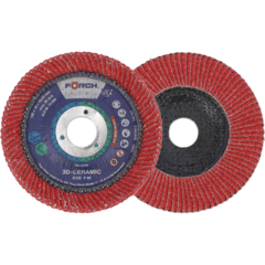 Lamellrondell &quot;curved&quot; Keramisk 125mm P60