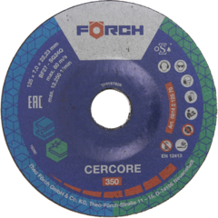 Slipeskive rustfritt CERCORE 350 125mm x 7mm