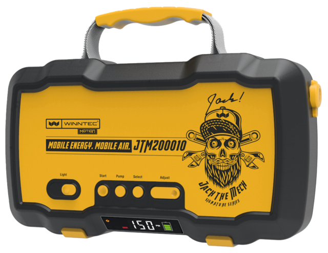 Startbooster 12V Multifunksjon m/Kompressor og led lys 