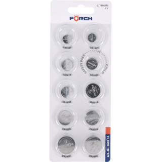 Knappcellebatterier sett