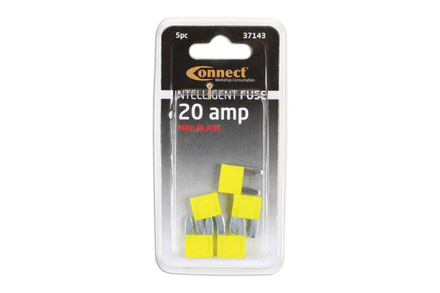Sikring Blad Mini Fuse LED 20A (5stk) LED 20A 