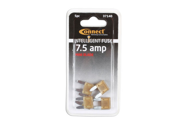 Sikring Blad Mini Fuse LED 7.5A (5stk) LED 7,5A 