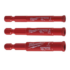 Diamond Max Tile Drill Set -3pc Milwaukee