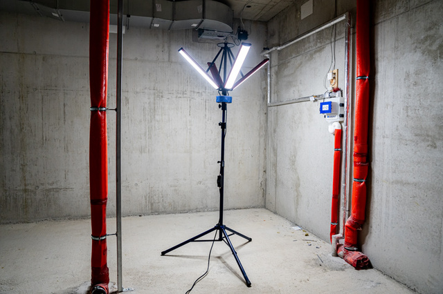 LED lys 360º 4x60w teleskop 12.000 / 24.000 lumen 