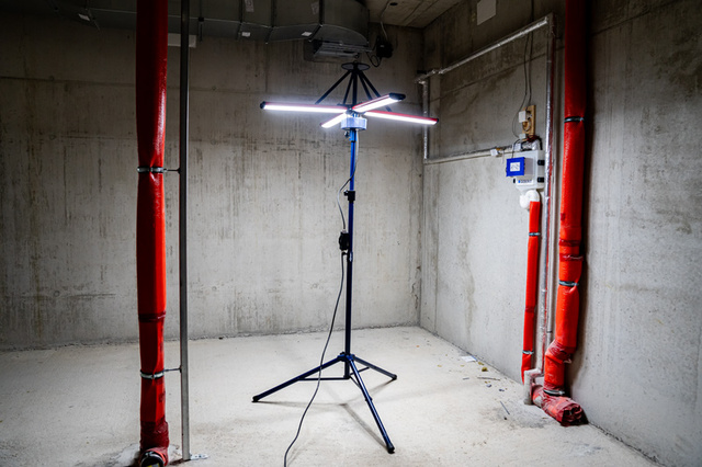 LED lys 360º 4x60w teleskop 12.000 / 24.000 lumen 