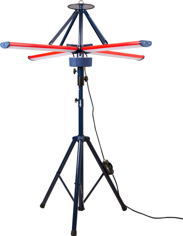 LED lys 360º 4x60w teleskop 12.000 / 24.000 lumen 