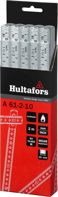 Meterstokk 1M Aluminium mm 