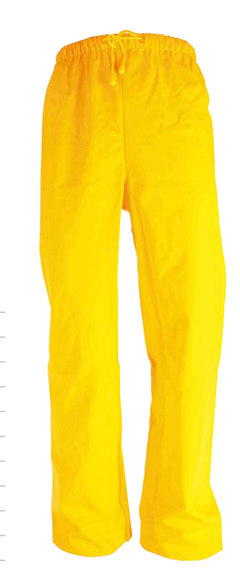 Regnbukse Gul PU/PVC Str. XXL