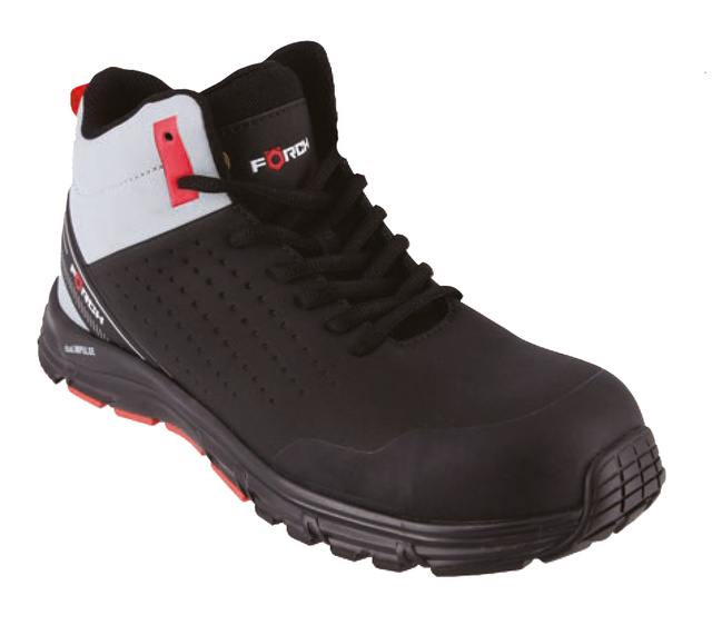 Vernestøvel Silverstone Sort/Grå S3PS Str 44 