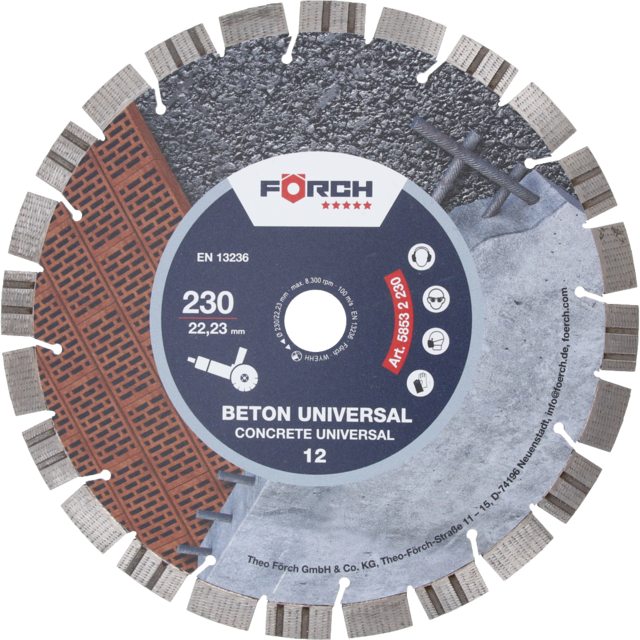 Diamantskive 125mm Betong universal 
