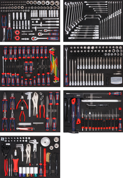 Verktøyvogn Förch Serie 9 Sort 393 deler Sort 