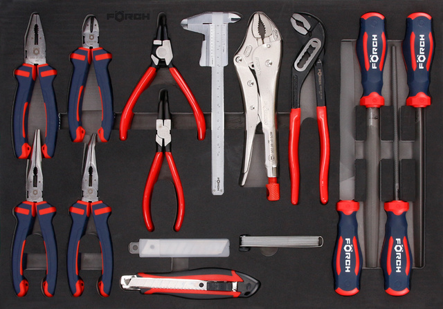 Verktøyvogn Förch Serie 9 Sort 393 deler Sort 