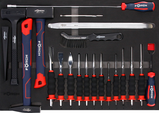 Verktøyvogn Förch Serie 9 Sort 393 deler Sort 