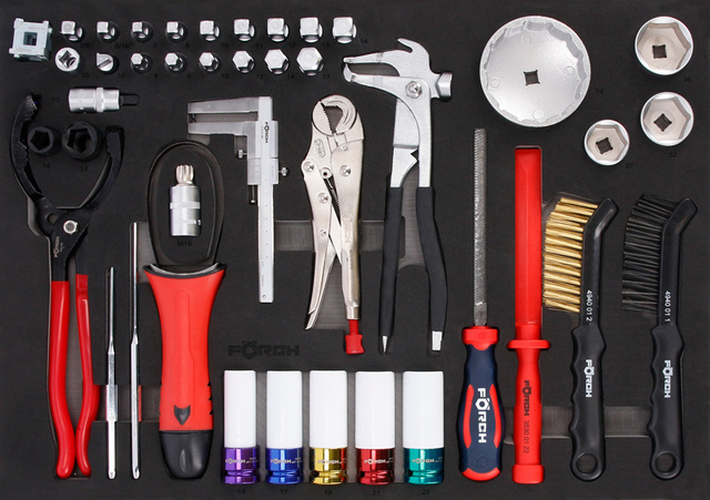 Verktøyvogn Förch Serie 9 Sort 393 deler Sort 