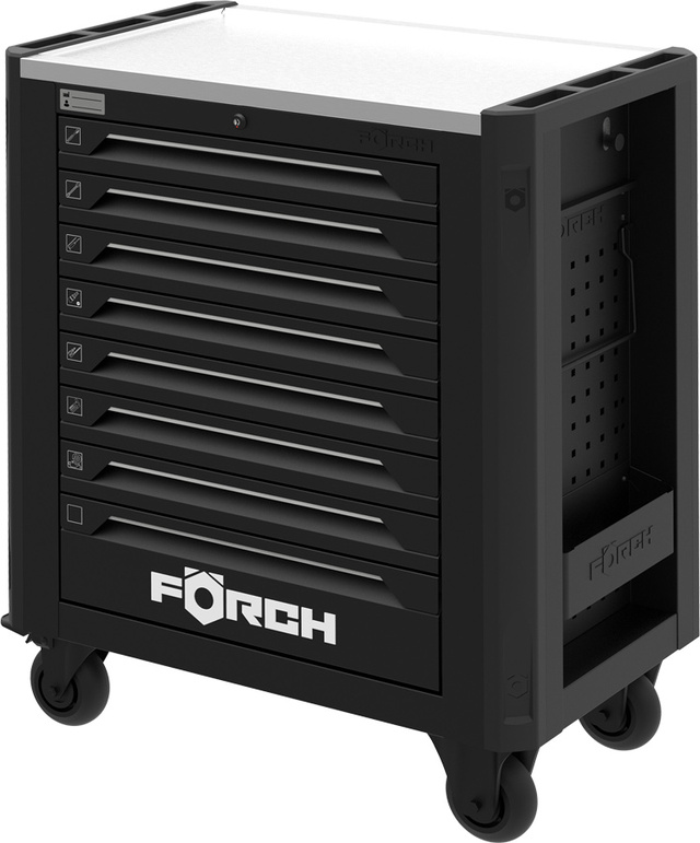 Verktøyvogn Förch Serie 9 Sort 393 deler Sort 