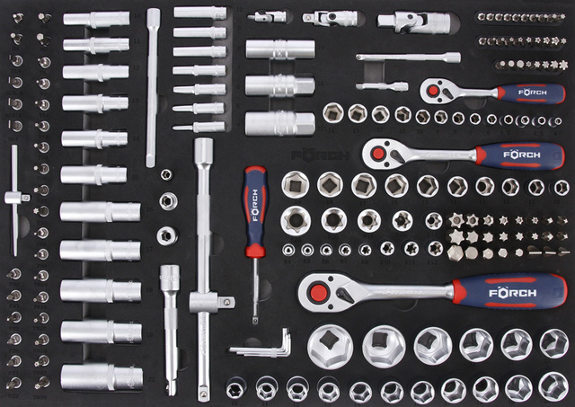 Verktøyvogn Serie 8 Sort 215 deler 
