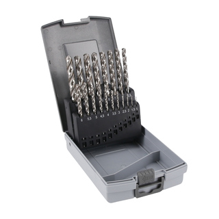 Bor Kassett 3-skjær DIN338 1-10MM  / 19 deler