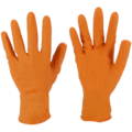 Hansker engangs Nitril Orange L Str L