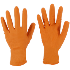 Hansker engangs Nitril Orange