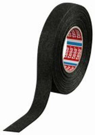 Tekstiltape Kabl.tape 0,8mm Sort 19mm x 15M (Liten kjerne) 
