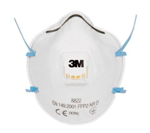 Støvmaske m/ventil 3M 6922 