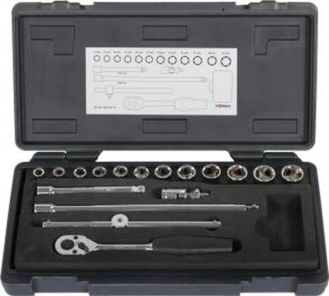 Pipesett 3/8" 12-Deler 8-19mm . 