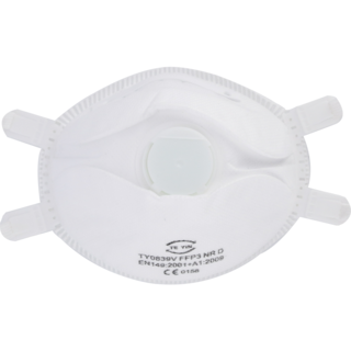 Støvmaske FFP3D M/ VENTIL