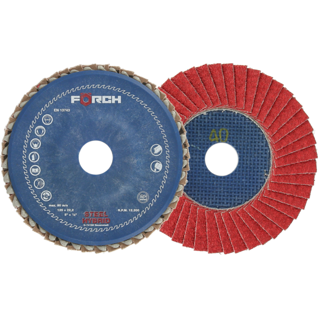 Lamellrondell Keramik Stell Hybrid 125mm P60 