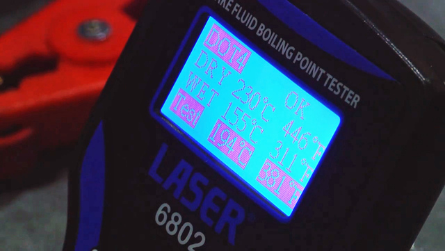 Bremsevæsketester for kokepunkt Koketest 