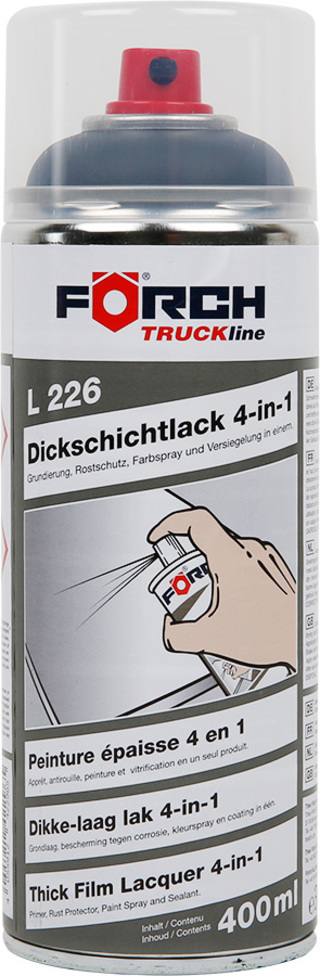 Tykklagslakk 4 in 1 Argentitgrå  L226 DB7354  TRUCK Line  400 ml 