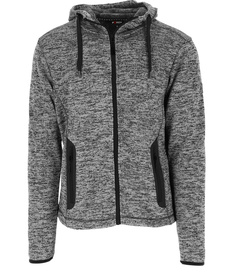 Fleecejakke Melange Grå/Sort Str S