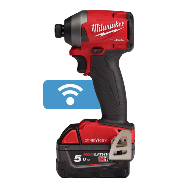 Slagskrutrekker ¼" Hex m/batt Milwaukee M18 ONE-KEY FUEL 