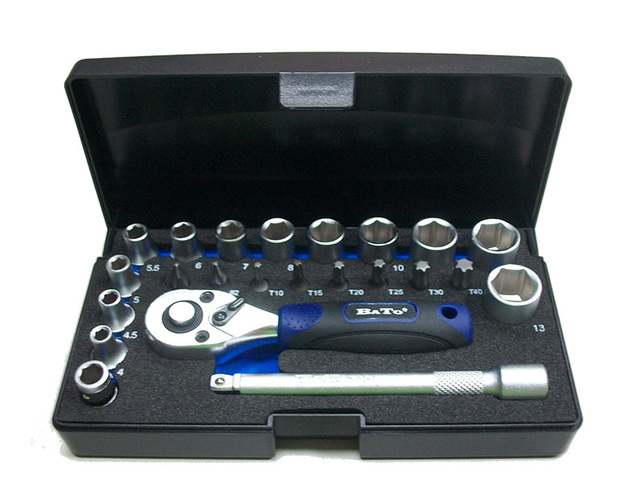 Pipesett-bitssett 1/4" 4-13mm 
