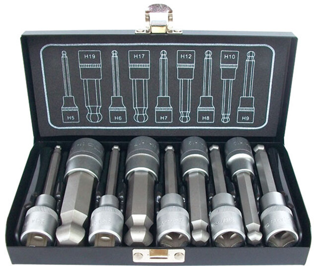 Pipesett 1/2" innv. 6-kt  m/kule 1/2" x 100mm 