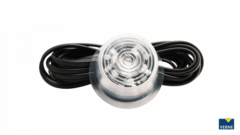 Markeringslys 6 LED Hvit Hvit Gylle 5M Kabel (MAR702)