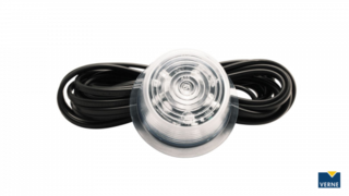 Markeringslys 6 LED Hvit Hvit Gylle 5M Kabel (MAR702)
