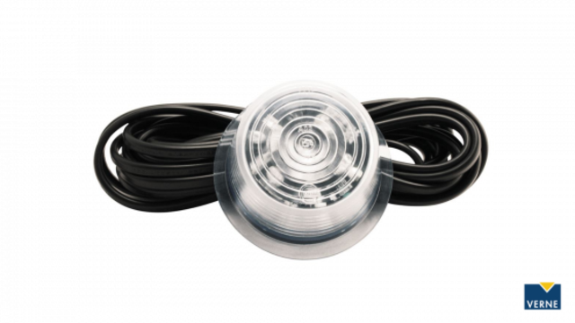 Markeringslys 6 LED Hvit Hvit Gylle 5M Kabel (MAR702) 