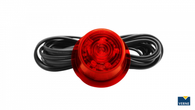 Markeringslys 6 LED Rød Rød Gylle 5M Kabel (MAR701) 