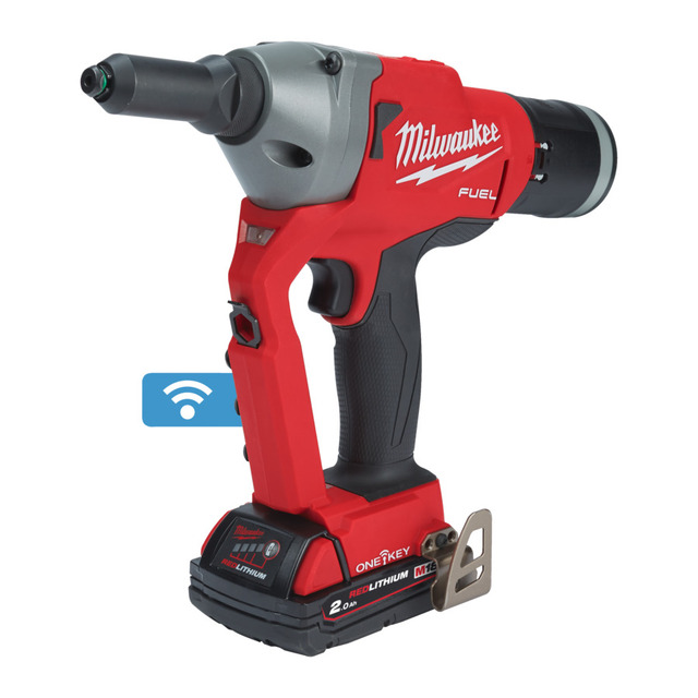 Popnaglemaskin m/batt Milwaukee M18 FUEL ONE-KEY 