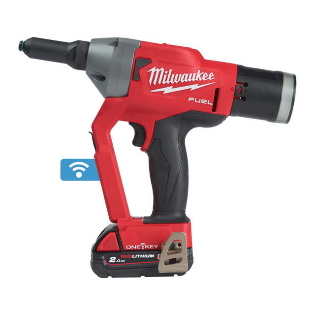 Popnaglemaskin m/batt Milwaukee M18 FUEL ONE-KEY 