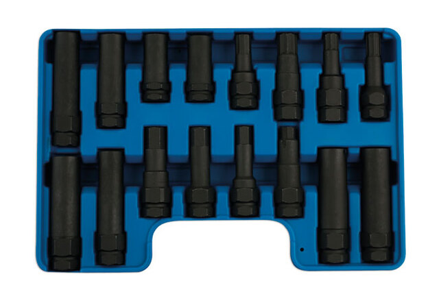 Låsehjulmuttersett universal 16pc 