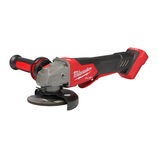 Vinkelsliper 125mm tofingerbryter, brems Milwaukee M18 FUEL FIXTEC 