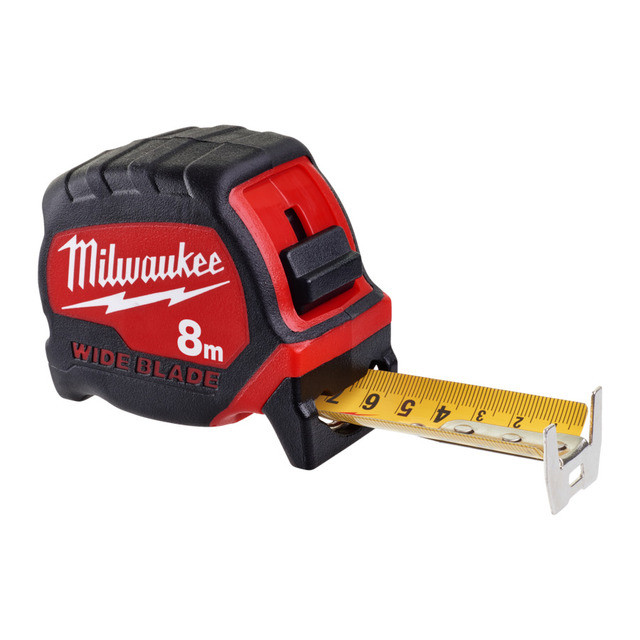 Målebånd premium bred 8M Milwaukee 