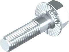 6-Kt Skrue Flangeskrue M/Riller 10.9  M